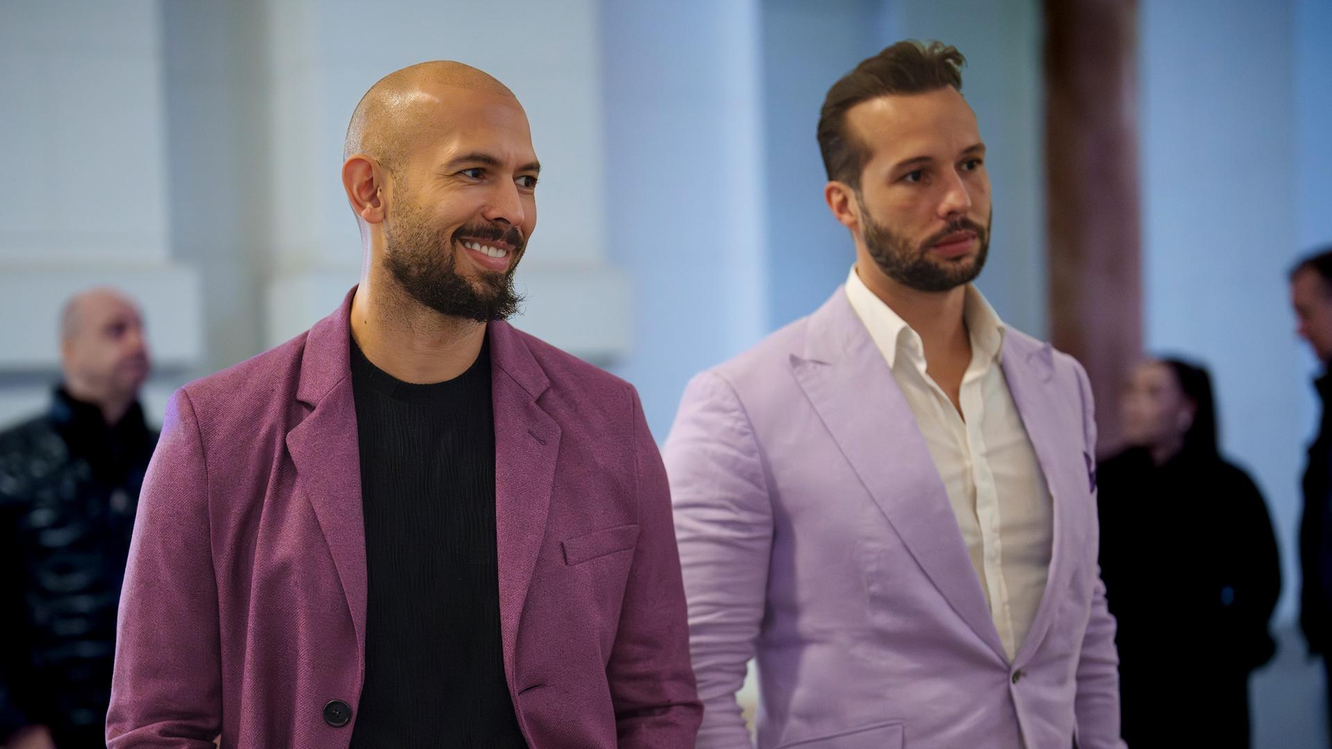 Andrew und Tristan (r.) Tate