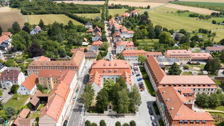 Die Kirche der Brüdergemeine Herrnhut.