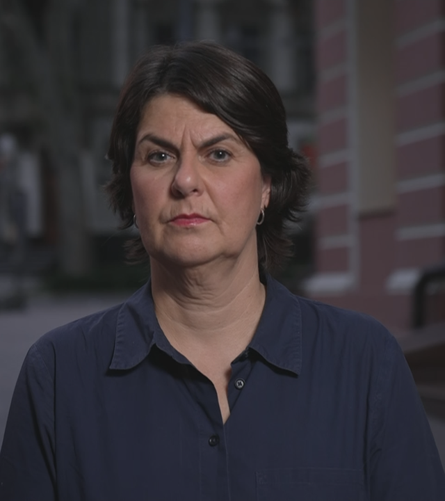 ZDF-Reporterin Anne Brühl in der Ukraine