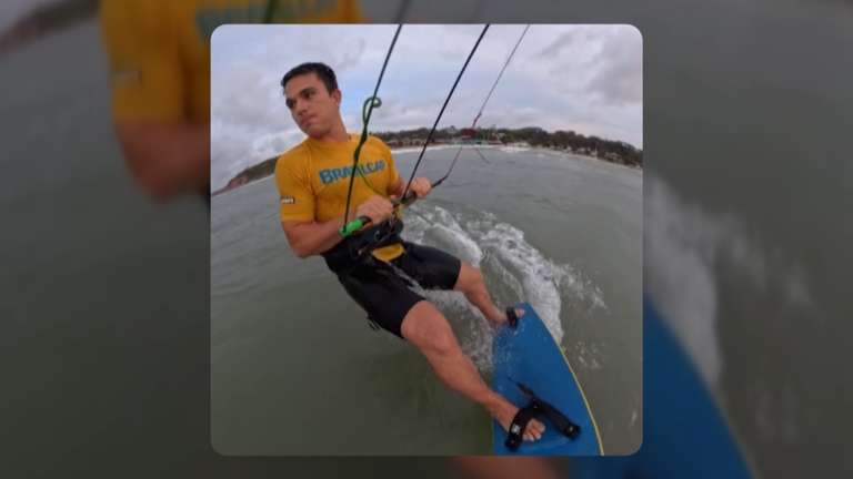 Kitesurfer Bruno Lobo