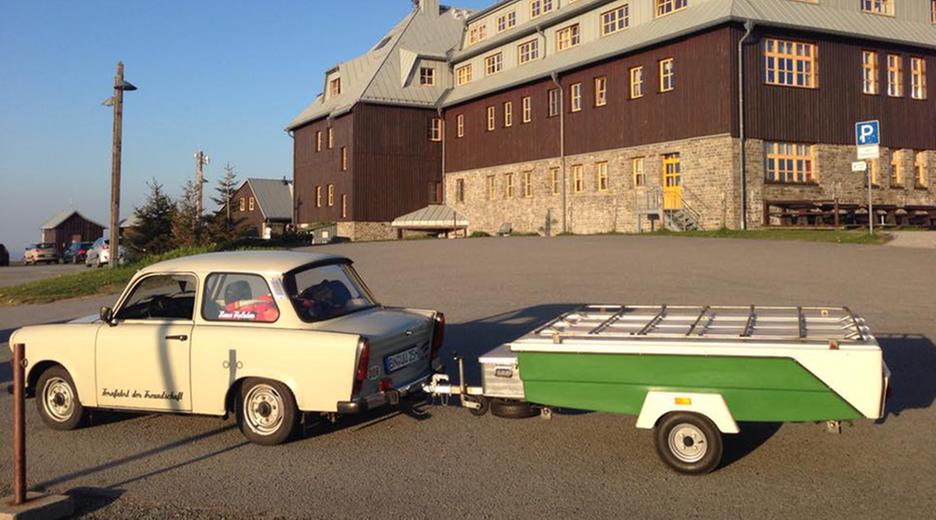  Trabi mit Anhänger in Fichtelberg