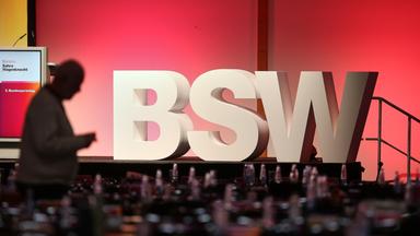 Archiv: BSW Logo-Aufsteller