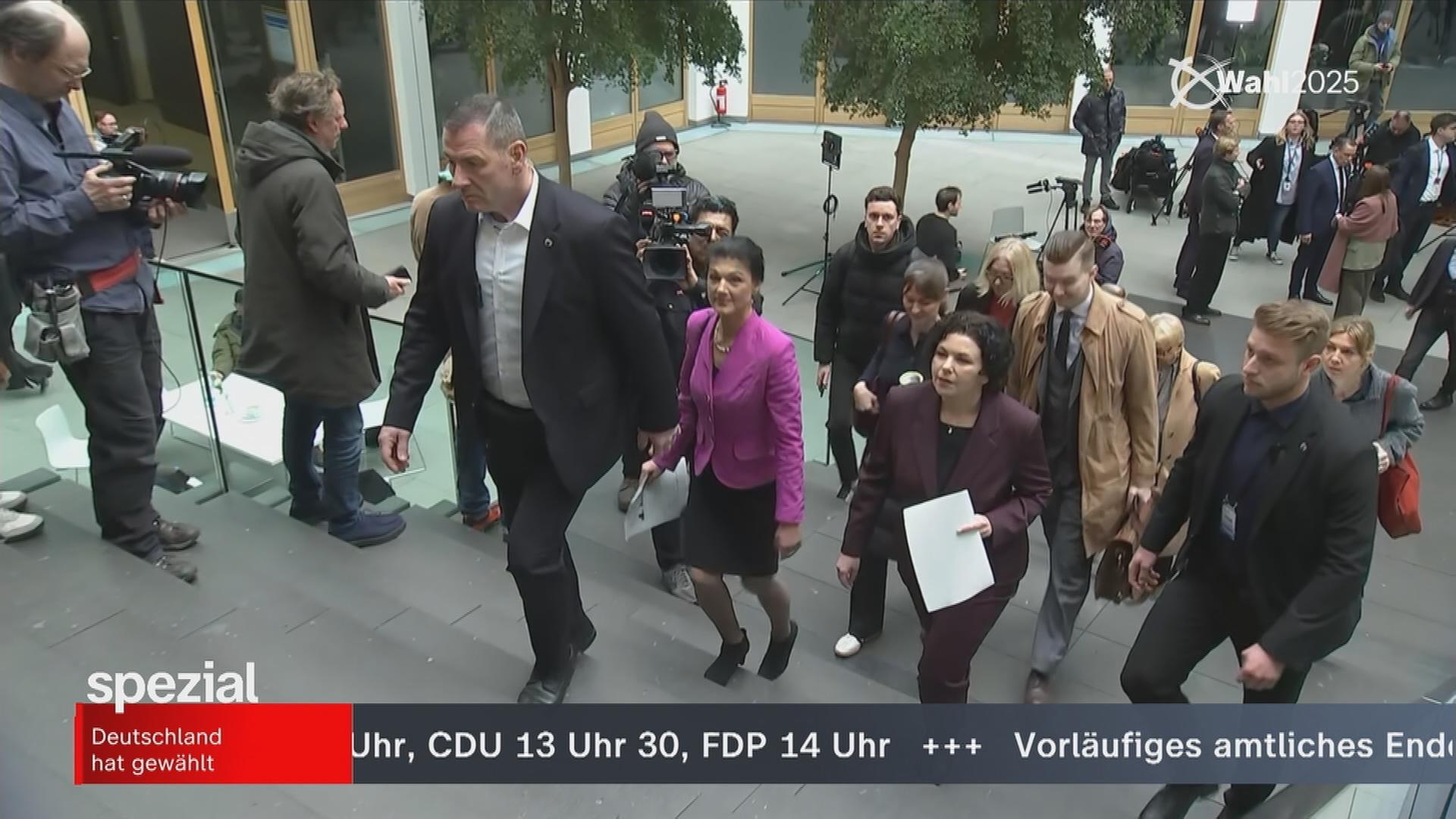 BSW-Gründerin Sahra Wagenknecht nach der Bundestagswahl