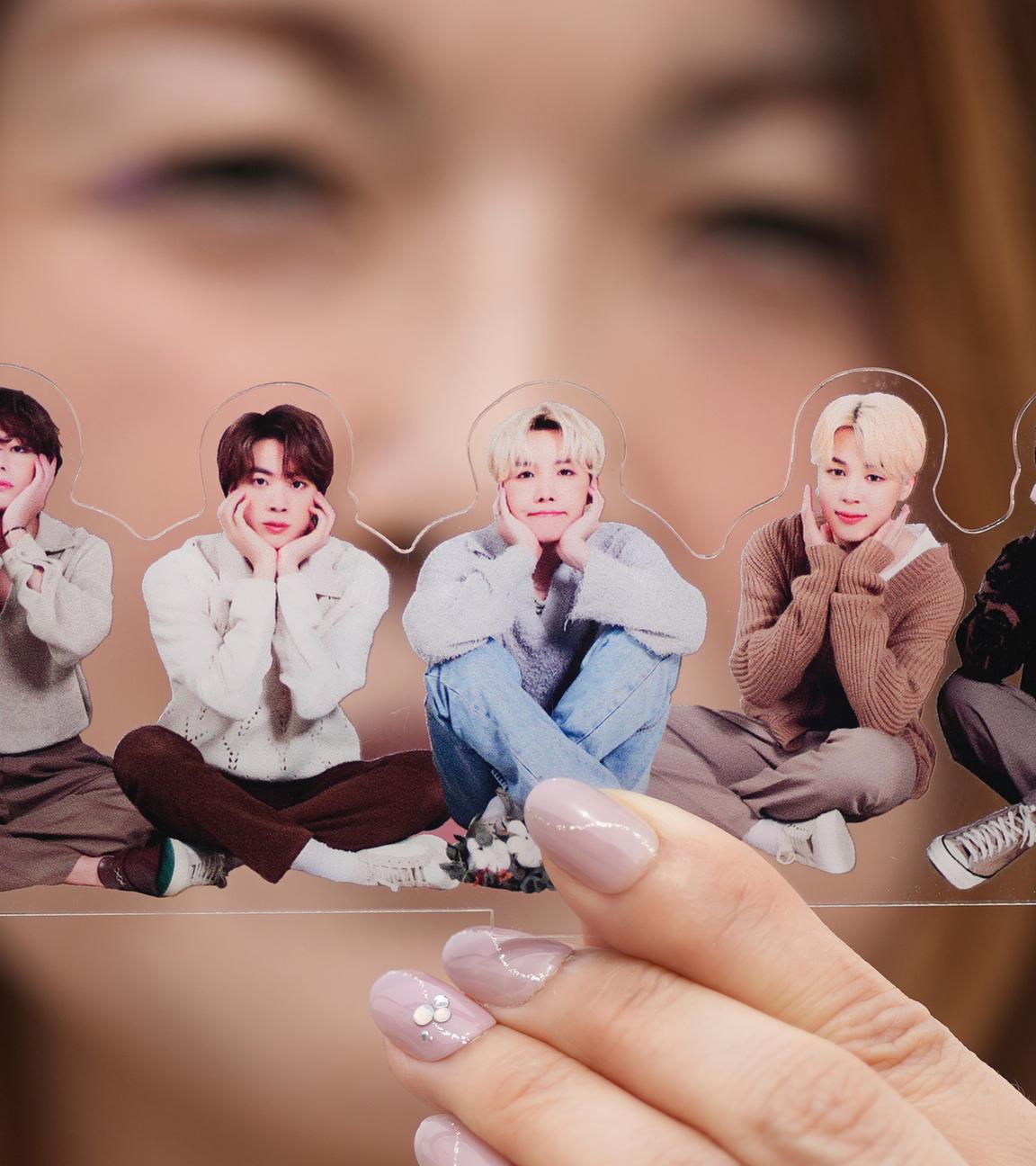 Ein Fan der K-Pop-Band BTS 