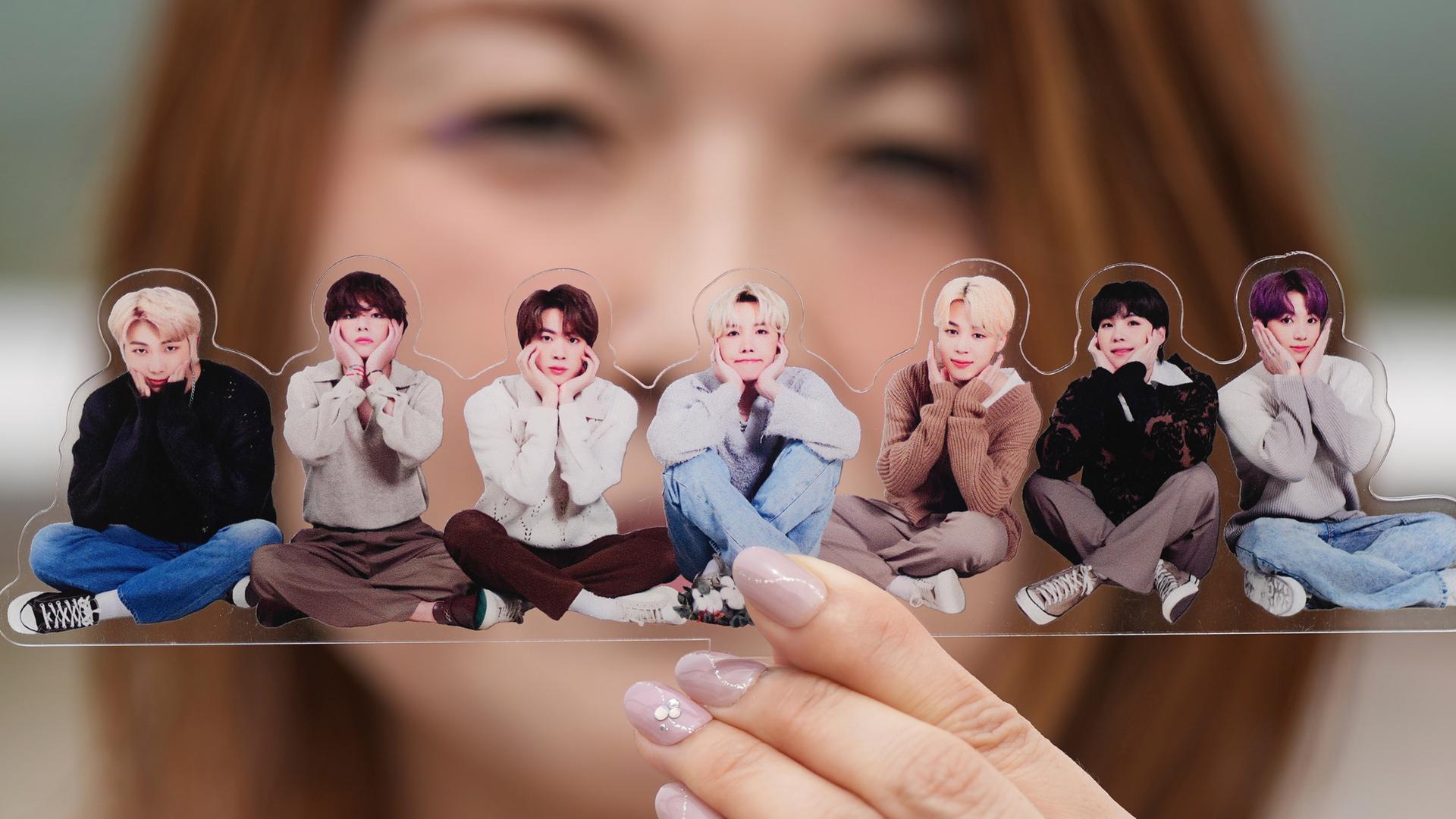 Ein Fan der K-Pop-Band BTS 
