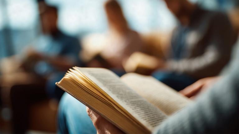 Menschen lesen Bücher