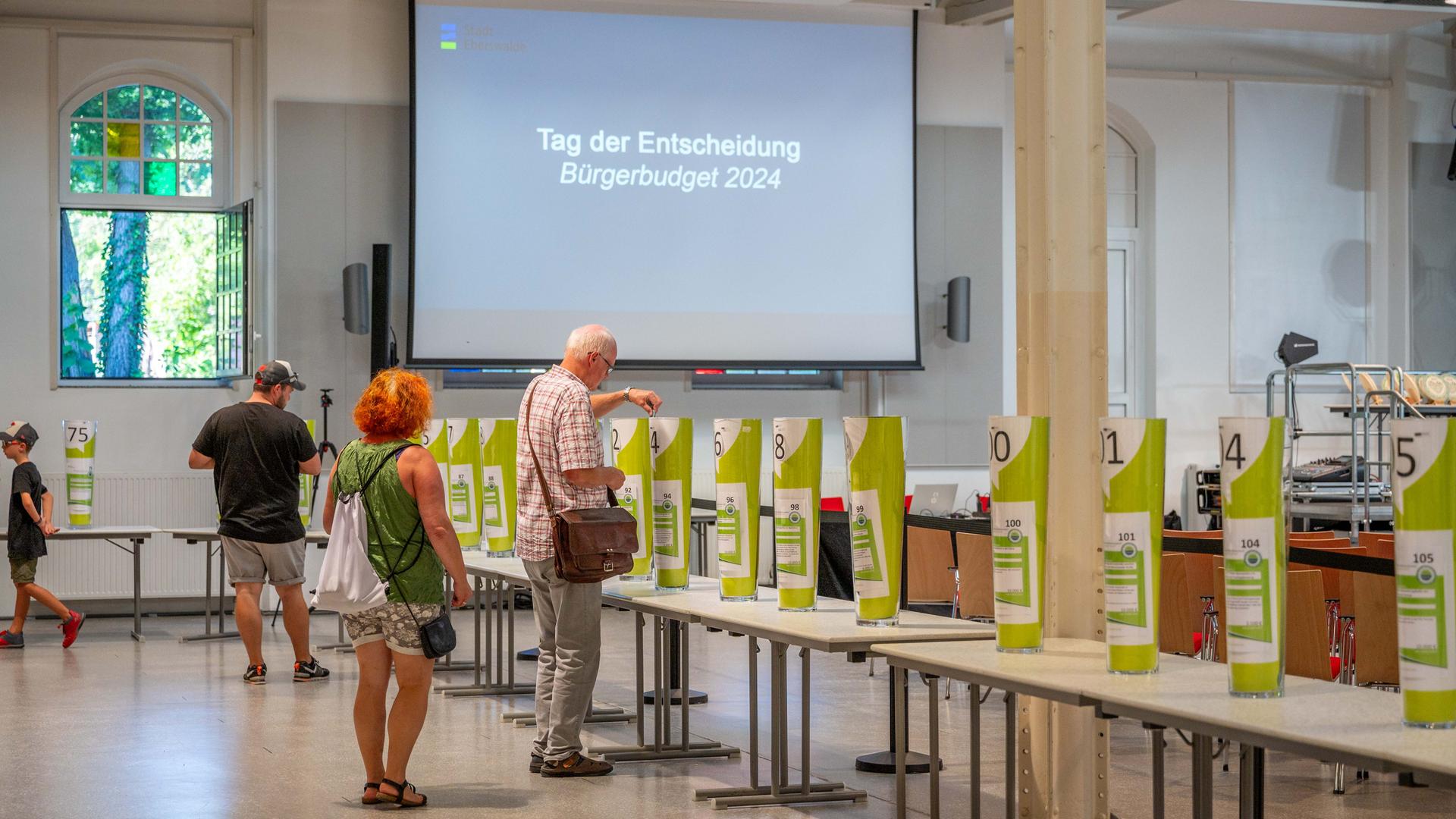 Abstimmung zum Bürgerbudget 2024 in Eberswalde