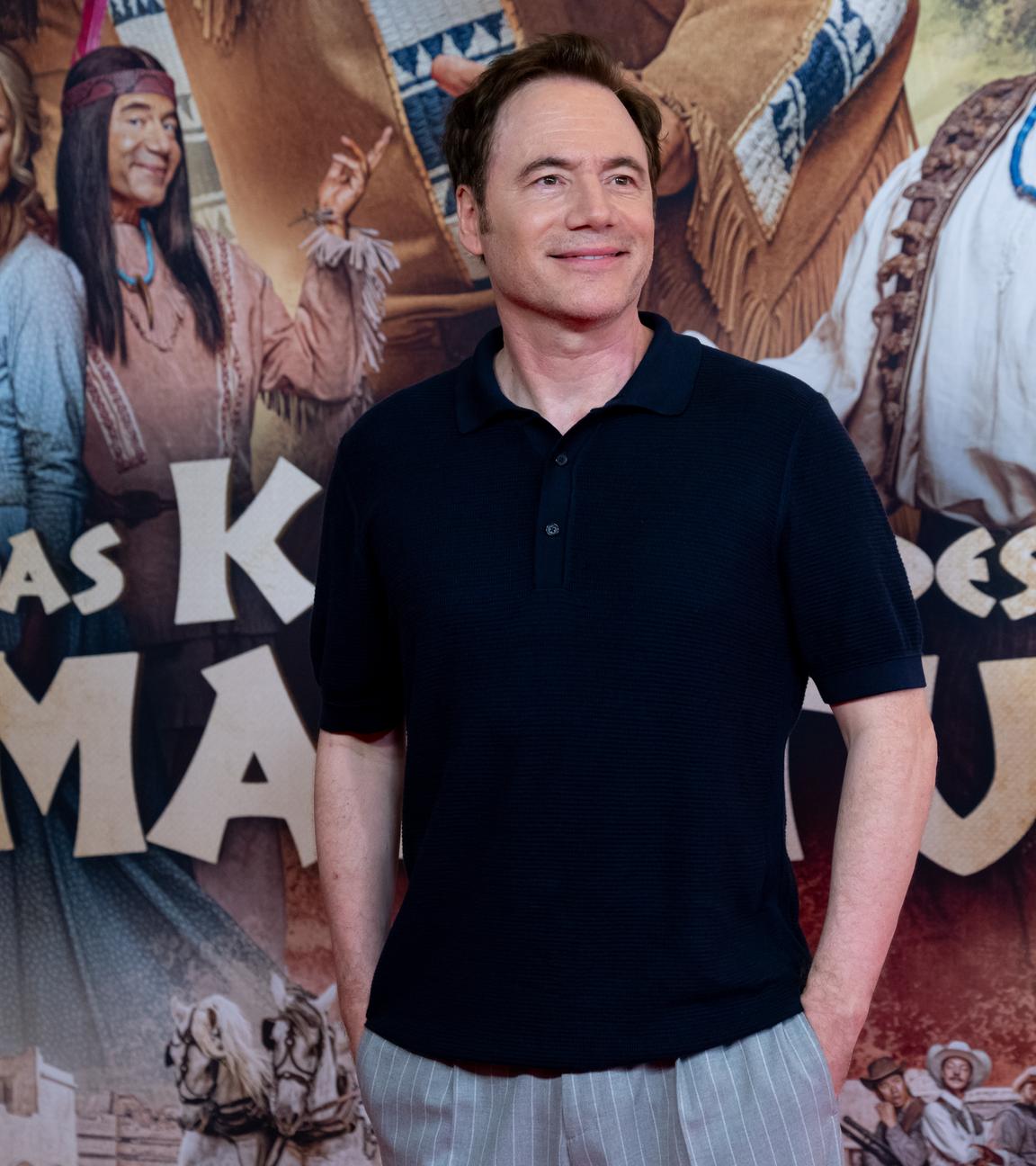 Michael Bully Herbig, Schauspieler, kommt im Mathäser Filmpalast zu der Weltpremiere des Films "Das Kanu des Manitu".