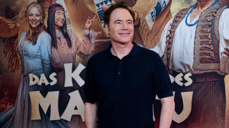 Michael Bully Herbig, Schauspieler, kommt im Mathäser Filmpalast zu der Weltpremiere des Films "Das Kanu des Manitu".