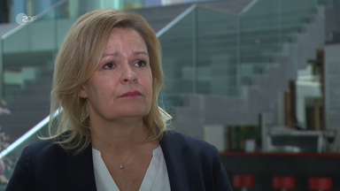 Bundesinnenministerin Nancy Faeser im ZDF-Interview