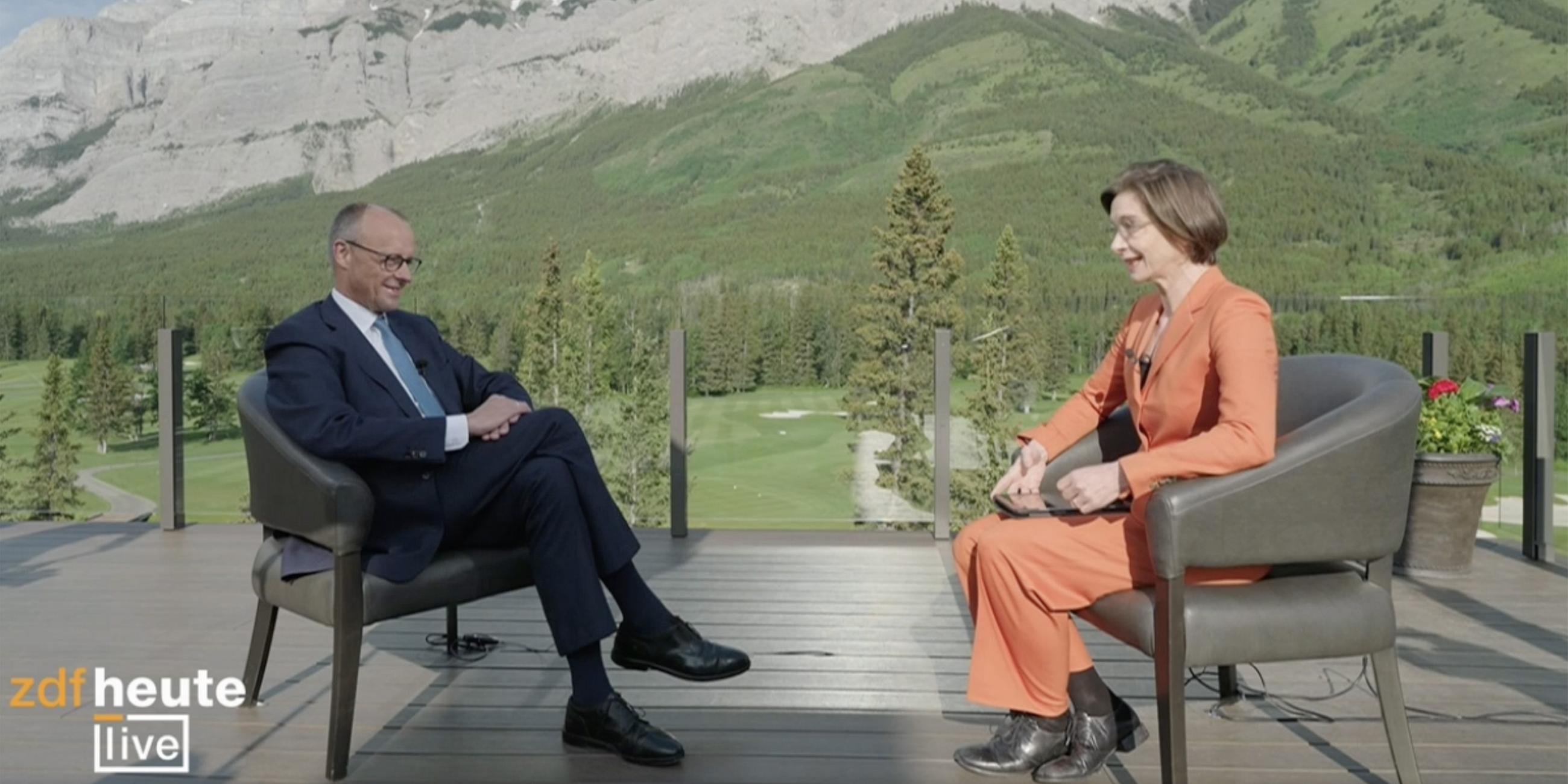 Bundeskanzler Friedrich Merz im Interview mit Diana Zimmermann