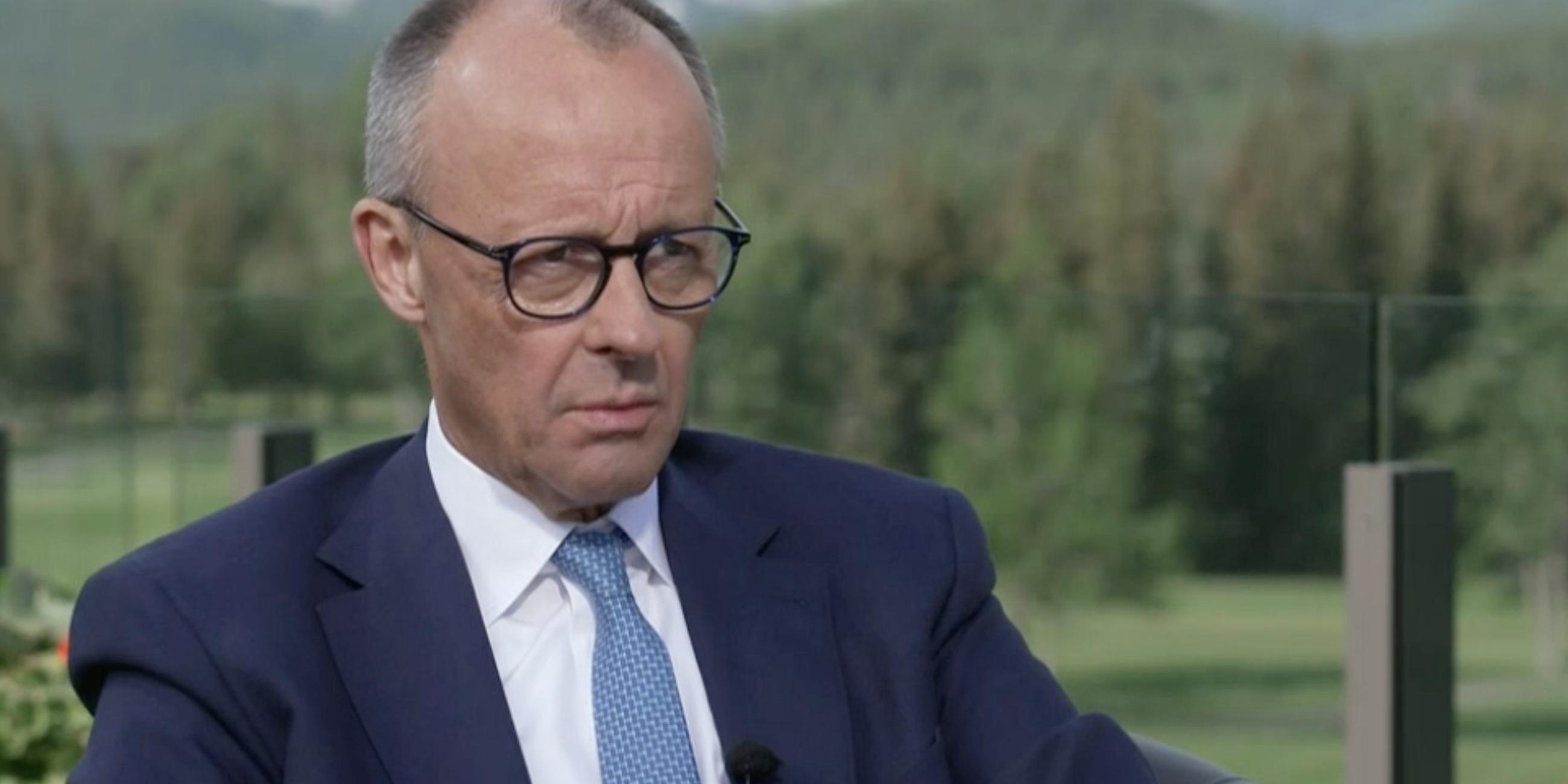 Bundeskanzler Friedrich Merz im Interview mit Diana Zimmermann