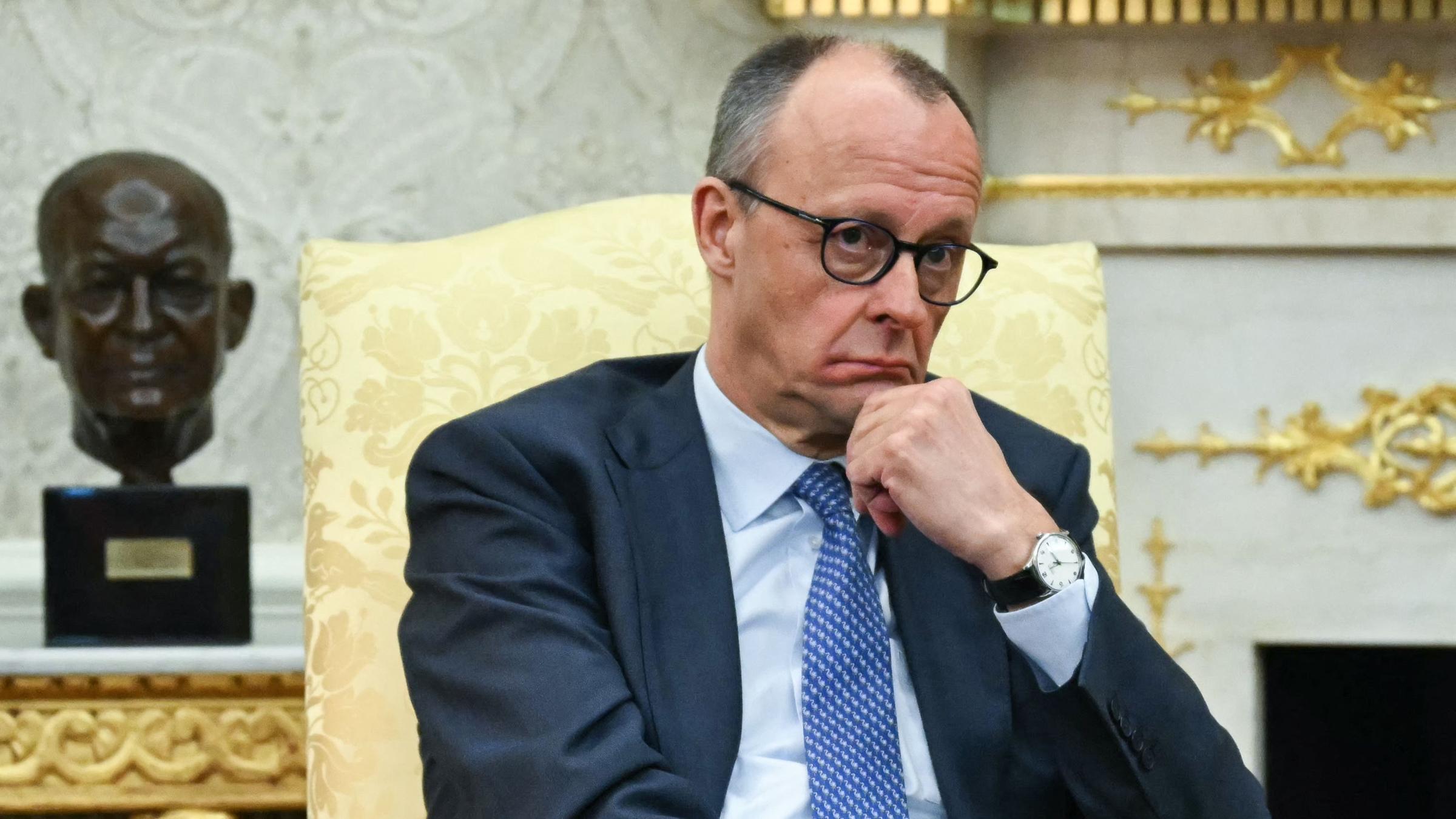 USA: Bundeskanzler Friedrich Merz im Oval Office