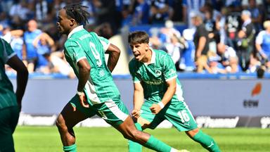 Jubel nach dem 2:3 Treffer durch Noel Futkeu während des 4. Spieltages am 31.08.2025.