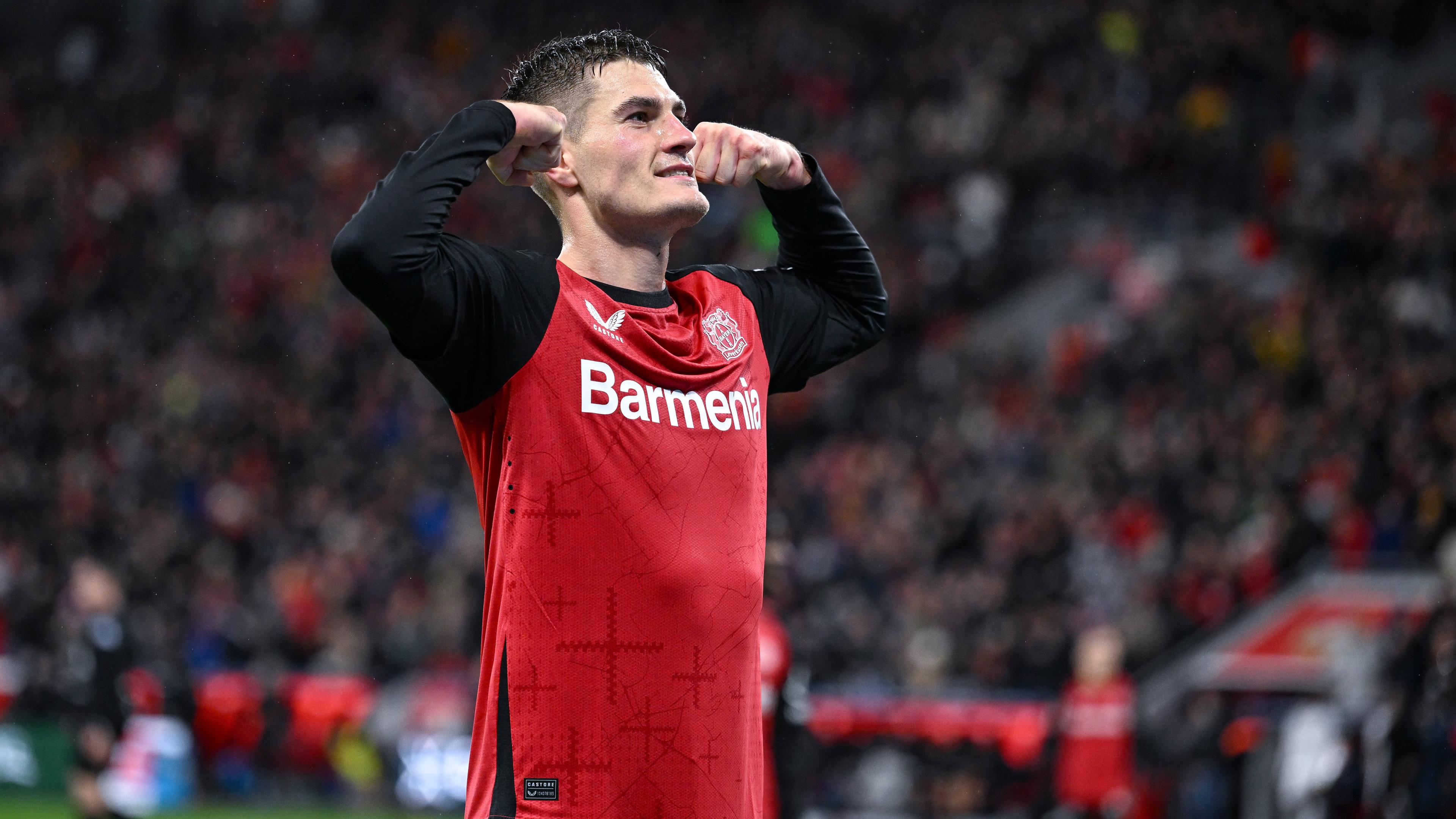 Leverksuens Patrik Schick jubelt nach seinem Tor zum 4:1 gegen Freiburg.