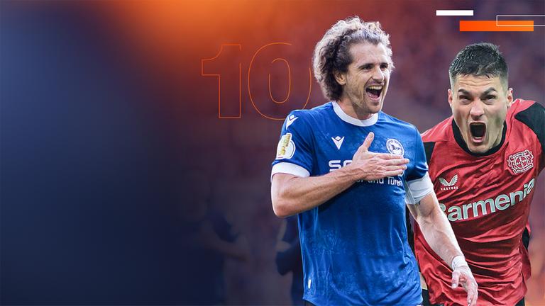 Die Top 10 der besten Tore der Bundesliga.