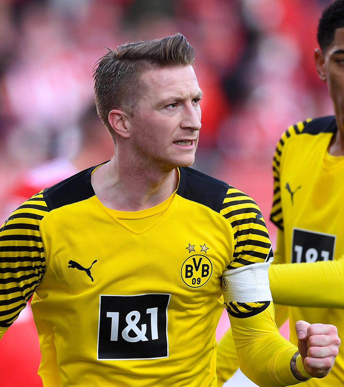 Tor zum 0:1 durch Marco Reus am 12.02.2022 in Berlin.