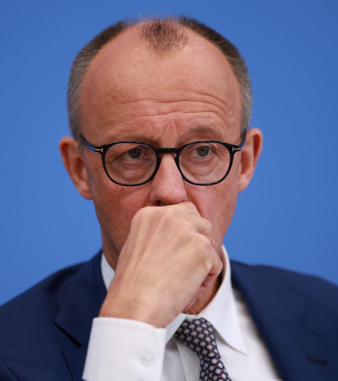 Bundeskanzler Friedrich Merz auf der Bundespressekonferenz