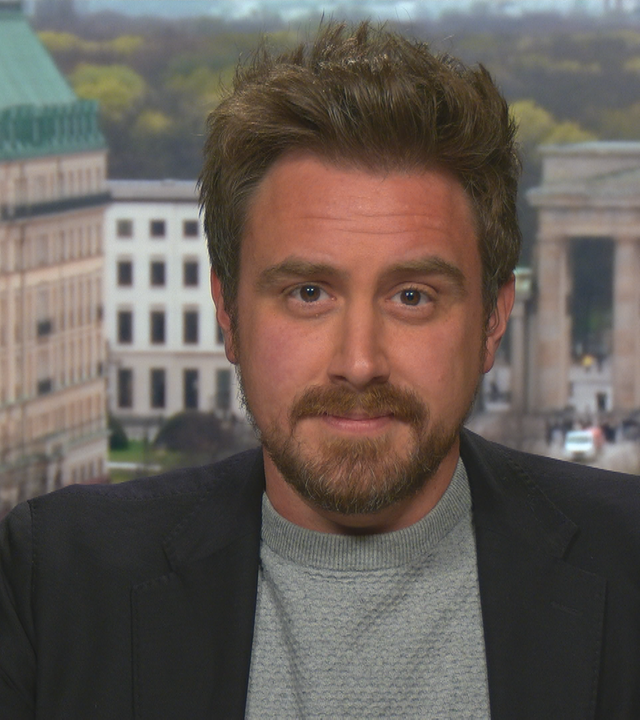 ZDF-Korrespondent Jan Henrich per Videocall dazugeschaltet aus dem Berliner-Studio.