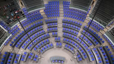 Bundestag von oben in Berlin