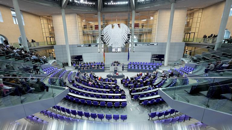 Das Plenum in der 47. Plenarsitzung der 21. Legislaturperiode im Deutschen Bundestag.