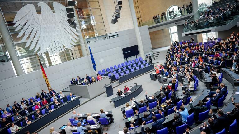 Die Abgeordneten des Bundestags.