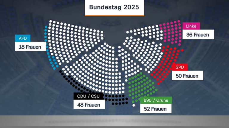 Grafikvideo zum neuen Bundestag starten
