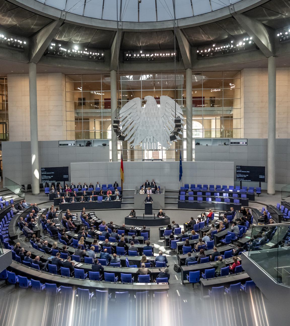 Plenarsaal des Deutschen Bundestags