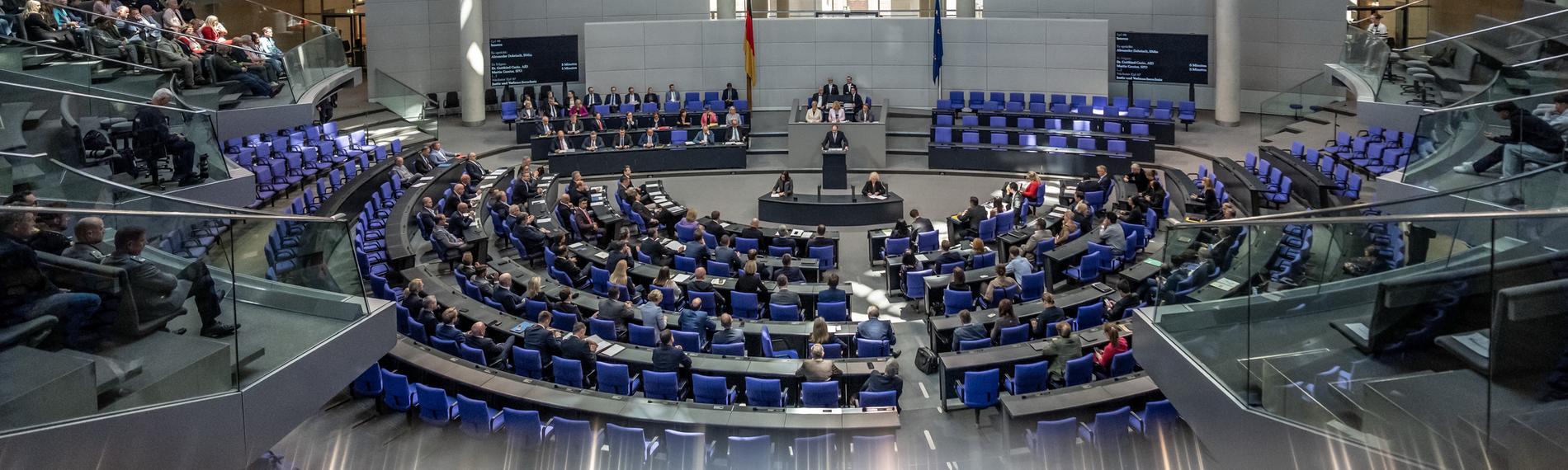 Plenarsaal des Deutschen Bundestags