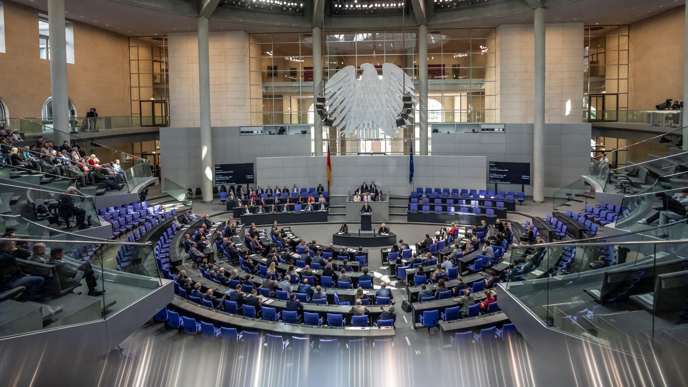 Plenarsaal des Deutschen Bundestags