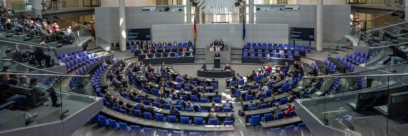 Plenarsaal des Deutschen Bundestags