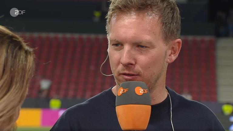 Julian Nagelsmann im ZDF-Interview bei Katrin Müller-Hohenstein.