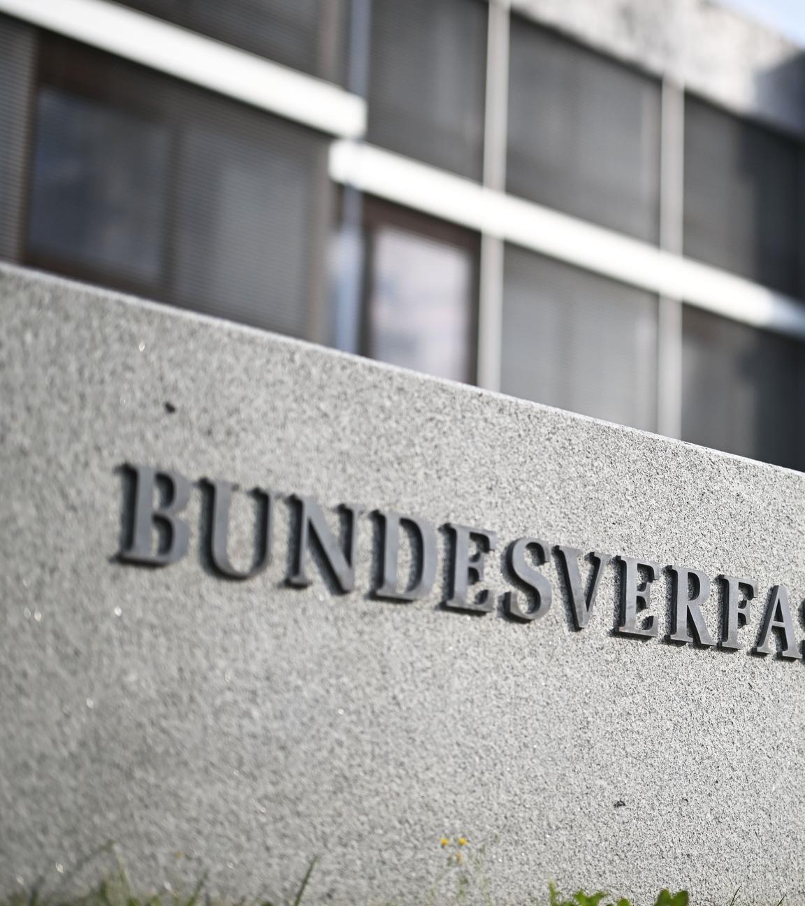 Außenaufnahme vom Bundesverfassungsgericht. 