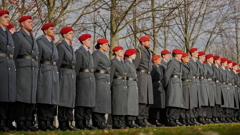 Soldaten bei der Zeremonie der Bundeswehr