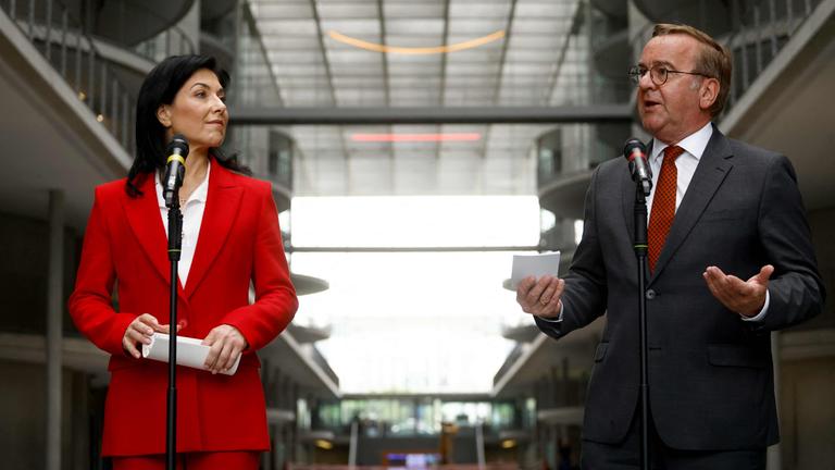 Boris Pristorius und Katherina Reiche zu den beschleunigten Beschaffungen der Bundeswehr