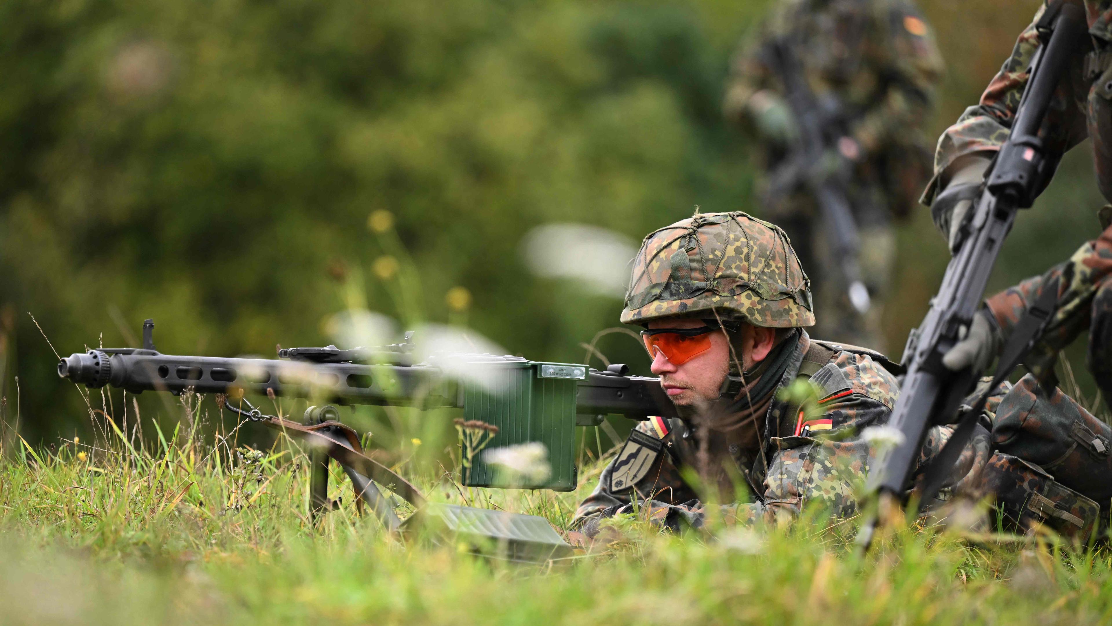 Reservisten der Bundeswehr während einer Übung, aufgenommen am 24.10.2023 in Münster
