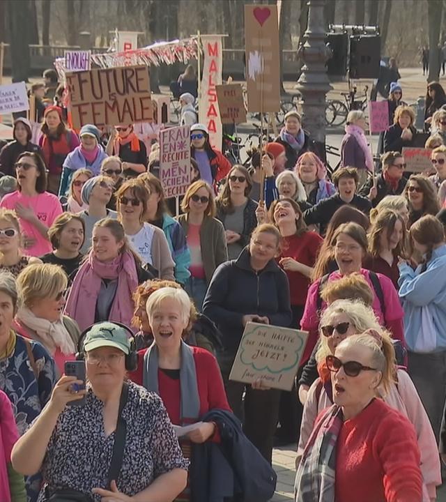 Demonstration von Frauen
