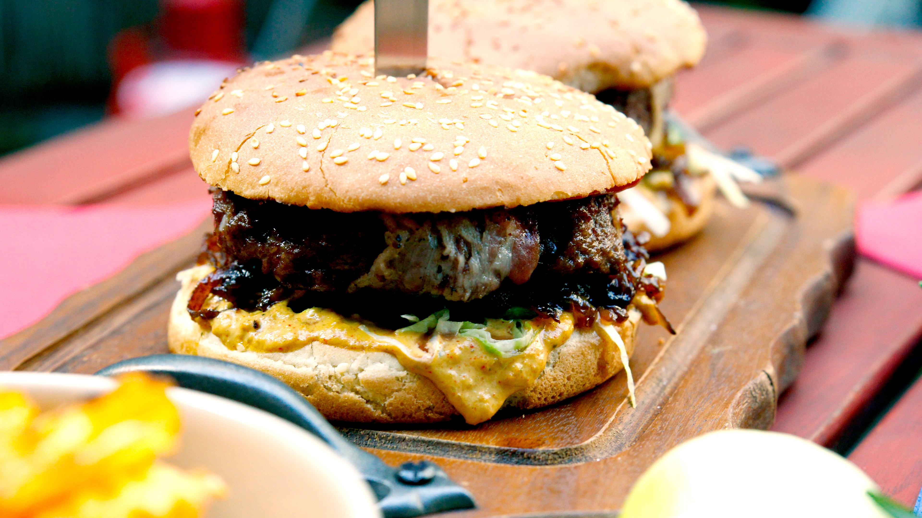 Hamburger vom Grill