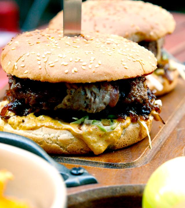 Hamburger vom Grill