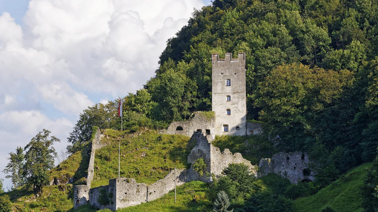 Burgruine Falkenstein, aufgenommen am 08.08.2014