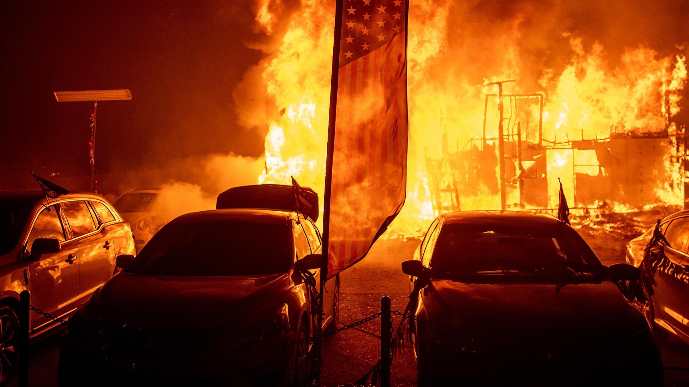 Buschbrände in Kalifornien am 08.11.2018