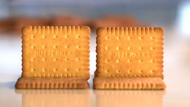 Butterkekse auf einem Tisch