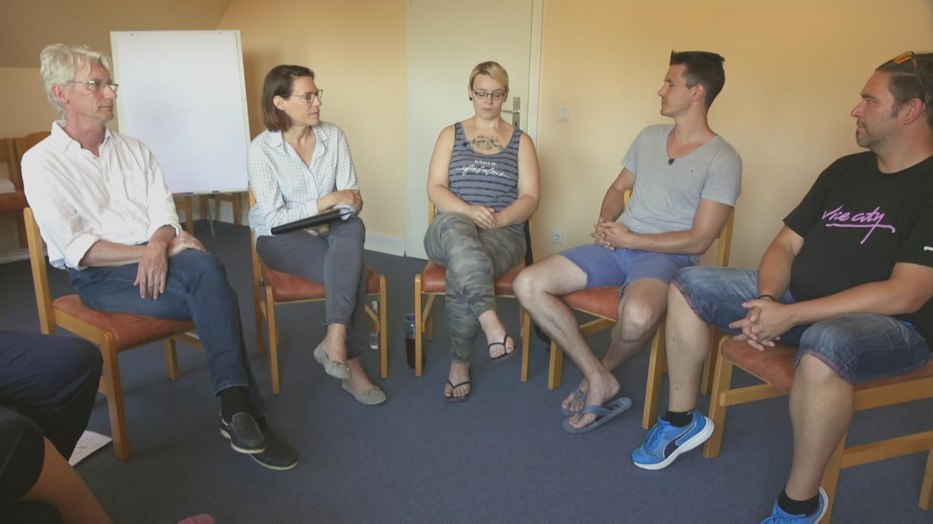 Patienten einer Cannabis-Therapiegruppe