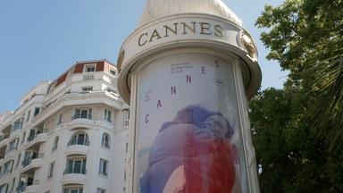 Litfaßsäule in Cannes