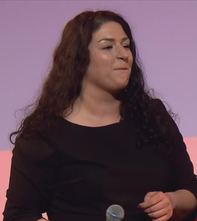 Cansu Özdemir von der Linken mit einer Reaktion zur Bürgerschaftswahl in Hamburg.