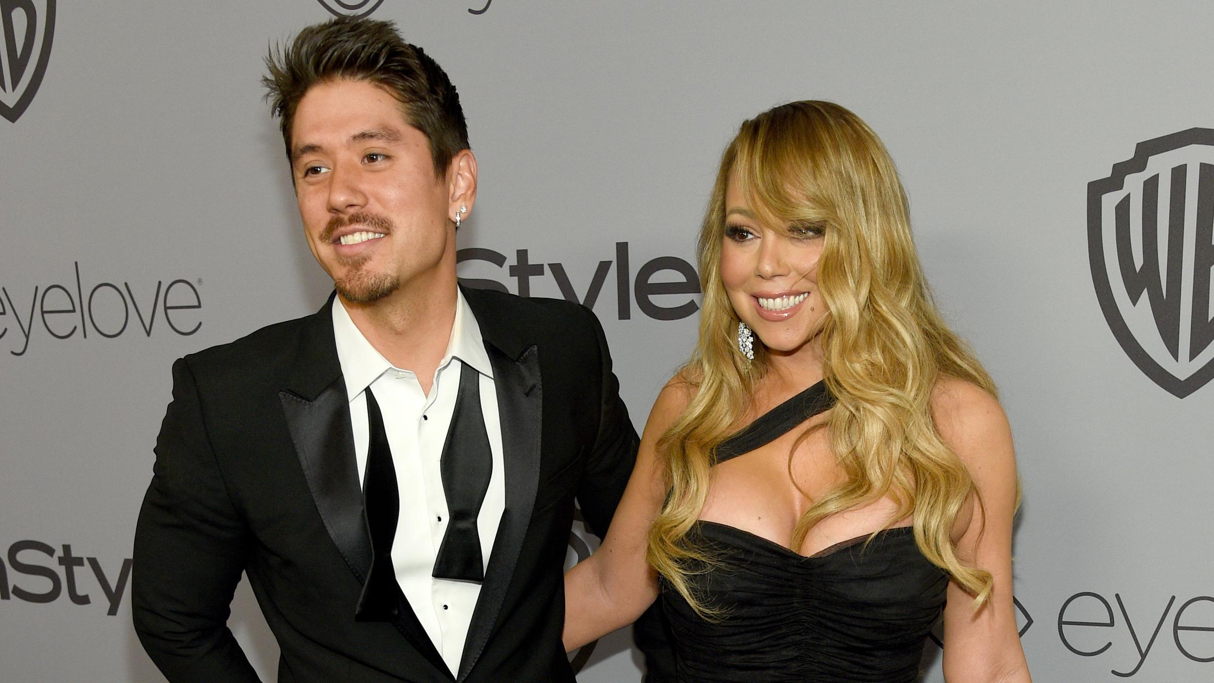 Popstar Mariah Carey und Tänzer Bryan Tanaka