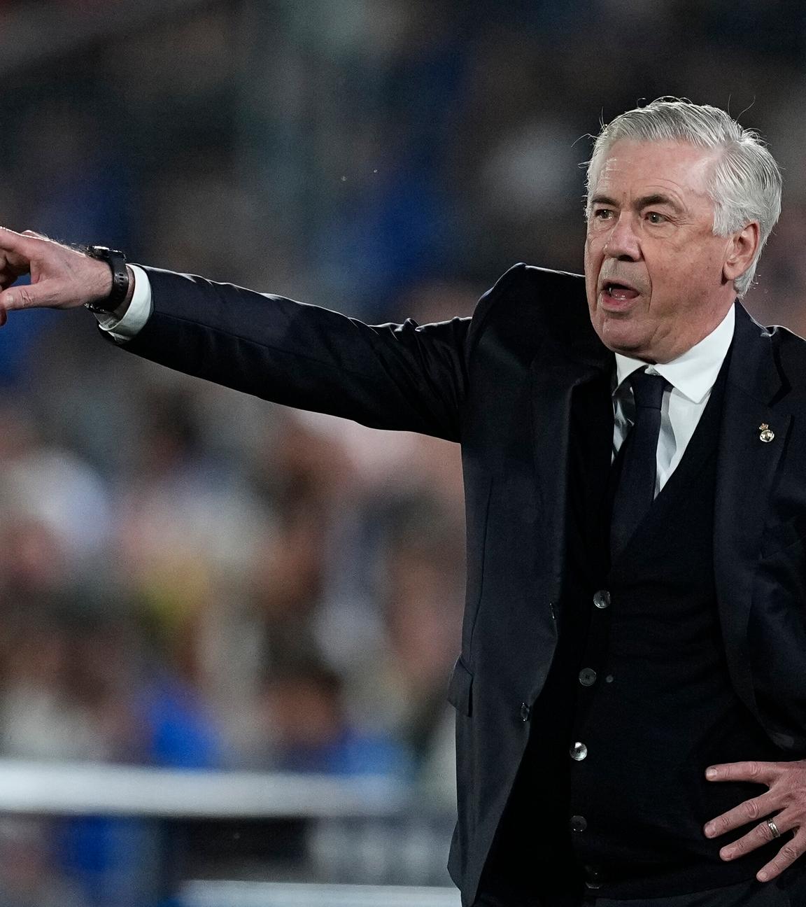 Carlo Ancelotti, Trainer von Real Madrid, am 23.04.25.