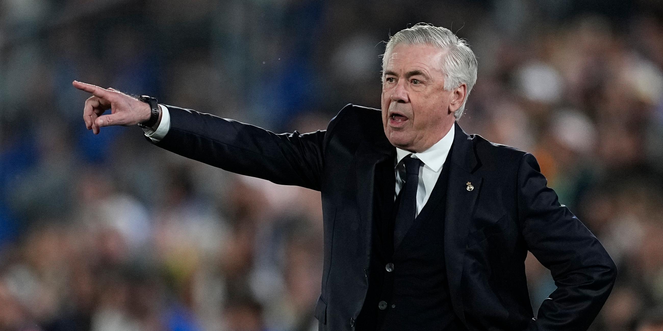 Carlo Ancelotti, Trainer von Real Madrid, am 23.04.25.