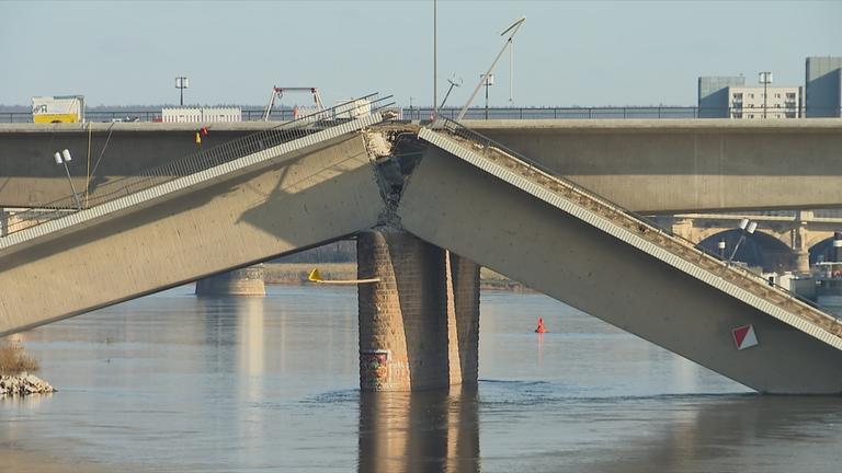Carolabrücke: Streik der Baggerfahrer