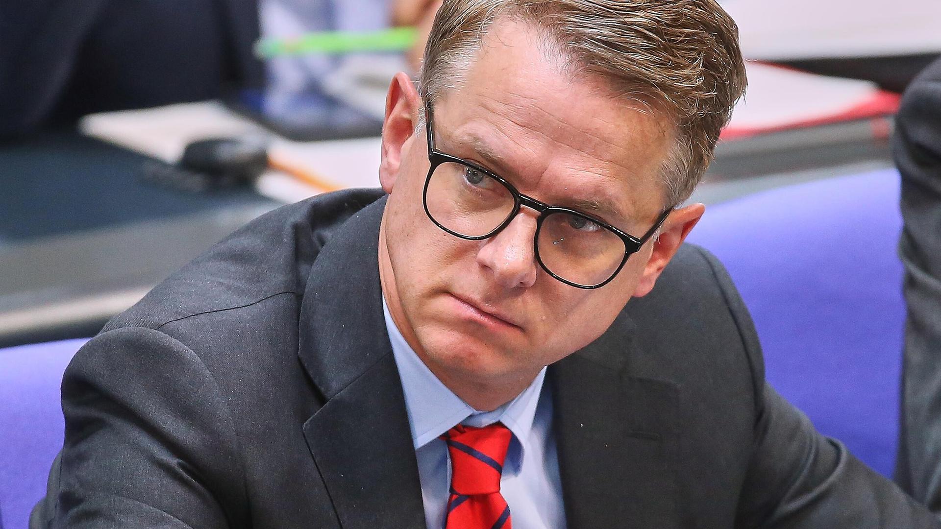 CDU-Generalsekretär Carsten Linnemann im Deutschen Bundestag am 06.06.2025.